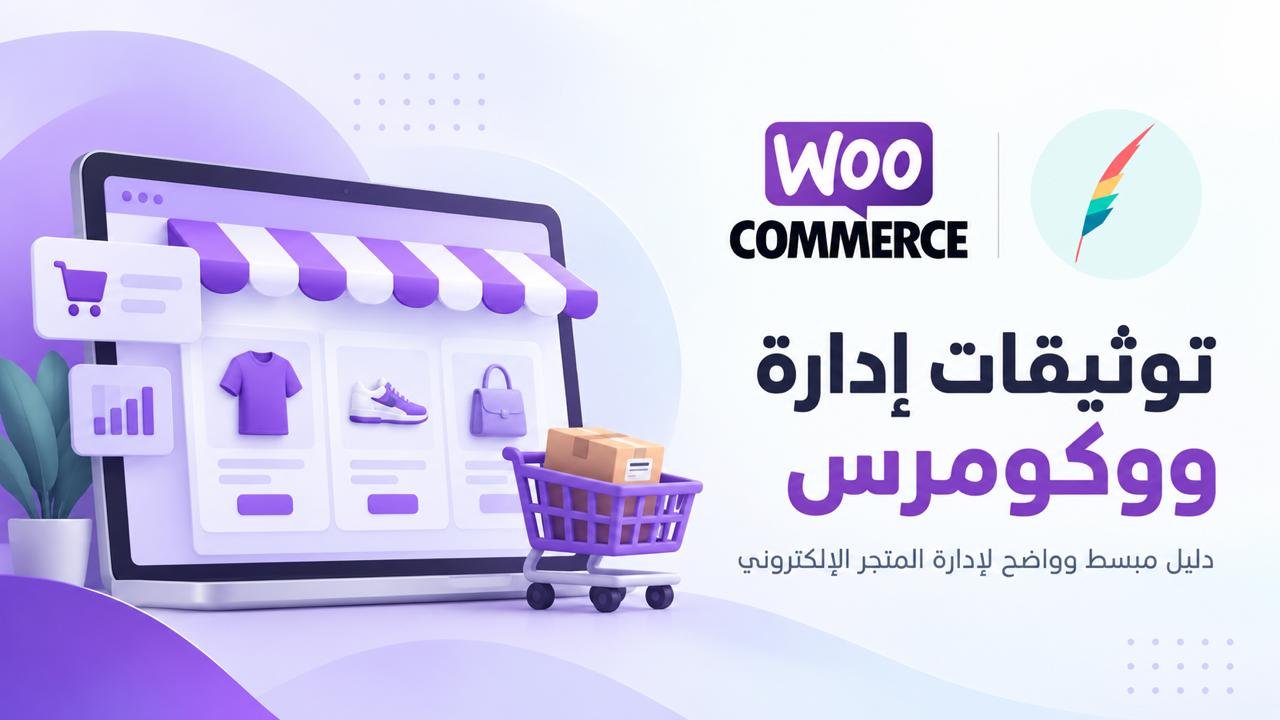 غلاف لصفحة توثيقات إدارة المتاجر المبنية على وكومرس من بروتصميم